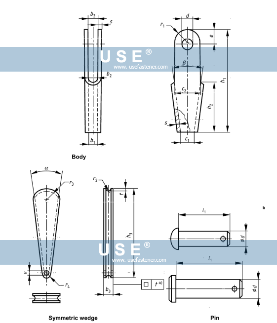 DIN-Fasteners/DIN 15315 - Terminations For Steel Wire Ropes